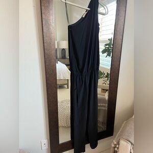 Ramy Brook One-Shoulder Black Jumpsuit